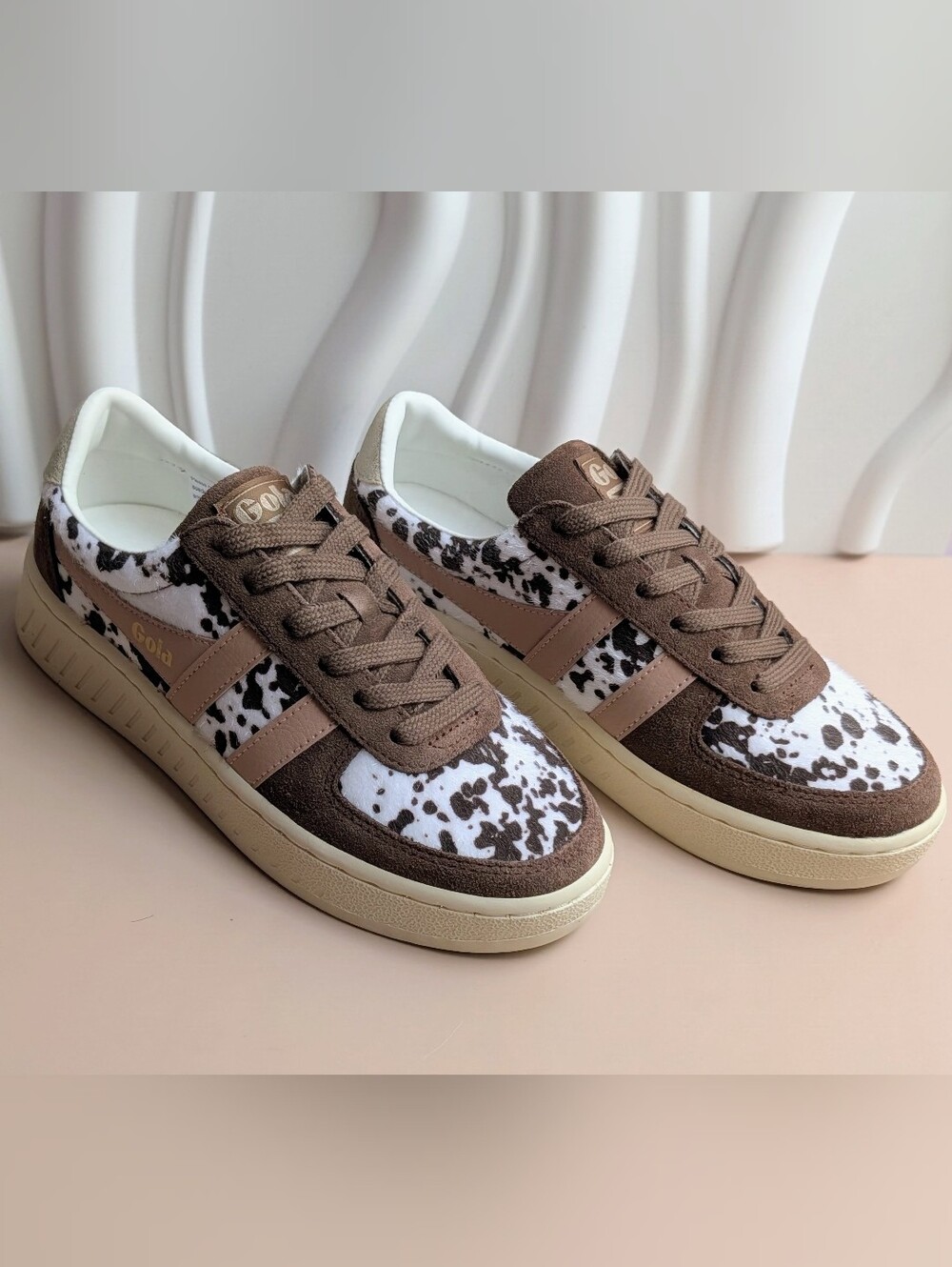NIB Gola Grandslam Savanna Dalmatian Pony Hair Sneakers US 6.5